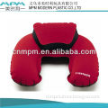 Inflatable Travel Neck Head Support Pillow with Soft Flocked Fabric